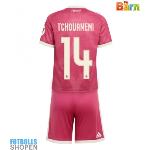 Billiga Real Madrid Aurelien Tchouameni #14 Tredjeställ Barn 2026-27 Kortärmad (+ Korta byxor)